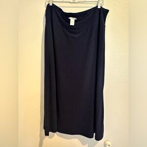 Linda Matthew’s Navy Blue long skirt XL